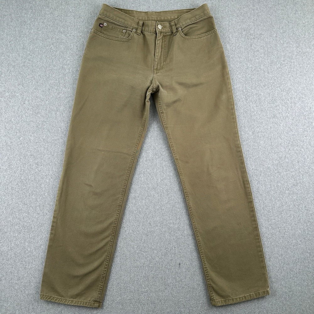 Polo Jeans Co Pants Womens 6 Brown Canvas Straight Leg Casual Cotton Outdoor